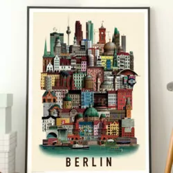Berlin poster by Martin Schwartz