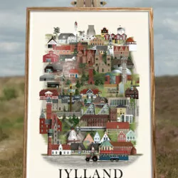 Jylland plakat af Martin Schwartz