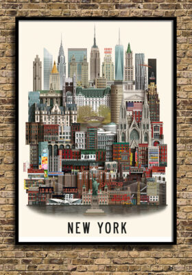 New York poster by Martin Schwartz