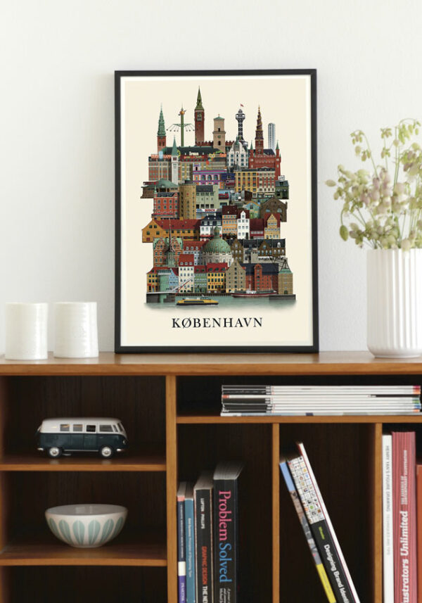 kobenhavn plakat, copenhagen poster, copenhagen print