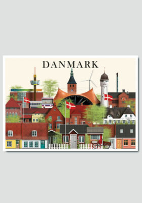 Danmark card by Martin Schwartz