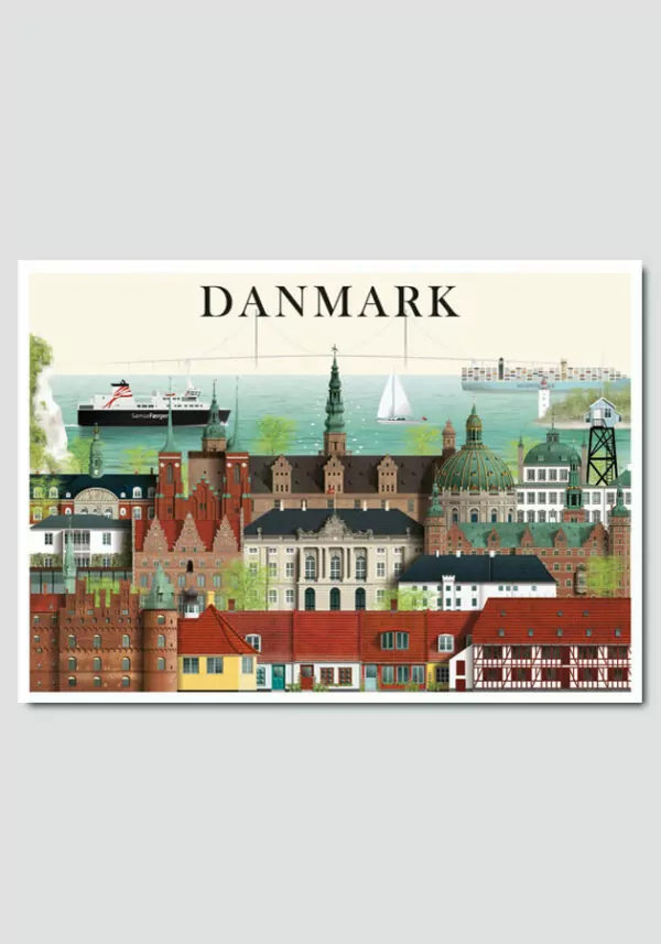 Danmark card by Martin Schwartz