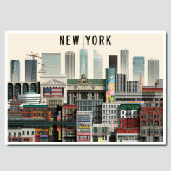 New York card by Martin Schwartz