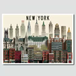 New York Card by Martin Schwartz