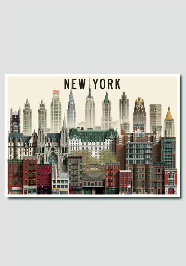 New York Card by Martin Schwartz