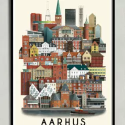 Aarhusplakat, aarhus poster, aarhus print