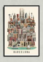 Barcelona poster, Barcelona plakat, Barcelona print