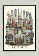 London poster, London plakat, London print