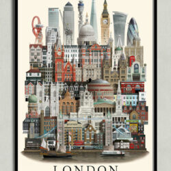 London poster, London plakat, London print