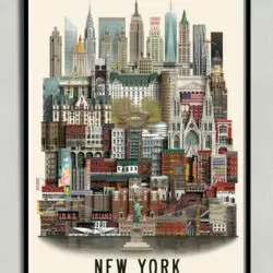 New York poster, New York plakat, New York print