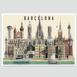 Barcelona card by Martin Schwartz