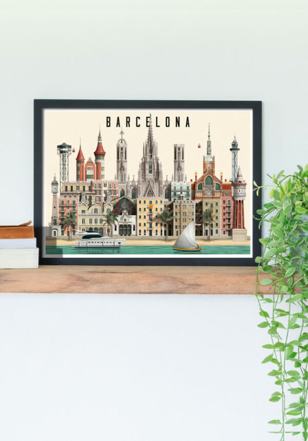 Barcelona card by Martin Schwartz