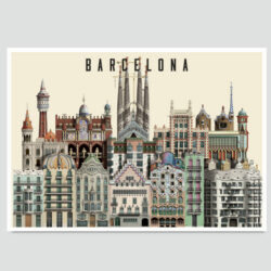 Barcelona card by Martin Schwartz