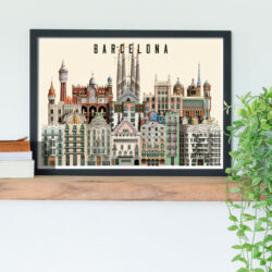 Barcelona card by Martin Schwartz