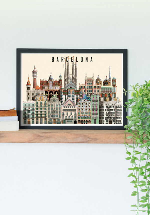 Barcelona card by Martin Schwartz