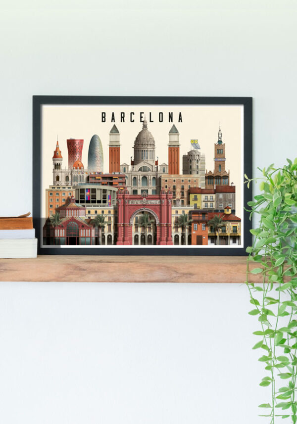 Barcelona card by Martin Schwartz