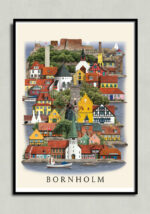 Bornholm plakat af Martin Schwartz