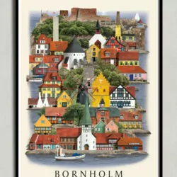 Bornholm plakat af Martin Schwartz