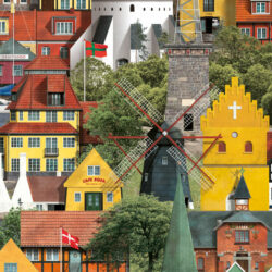 Bornholm plakat af Martin Schwartz