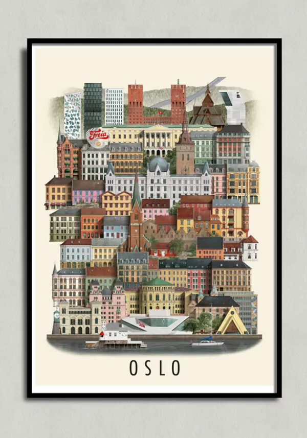 oslo poster by Martin Schwartz