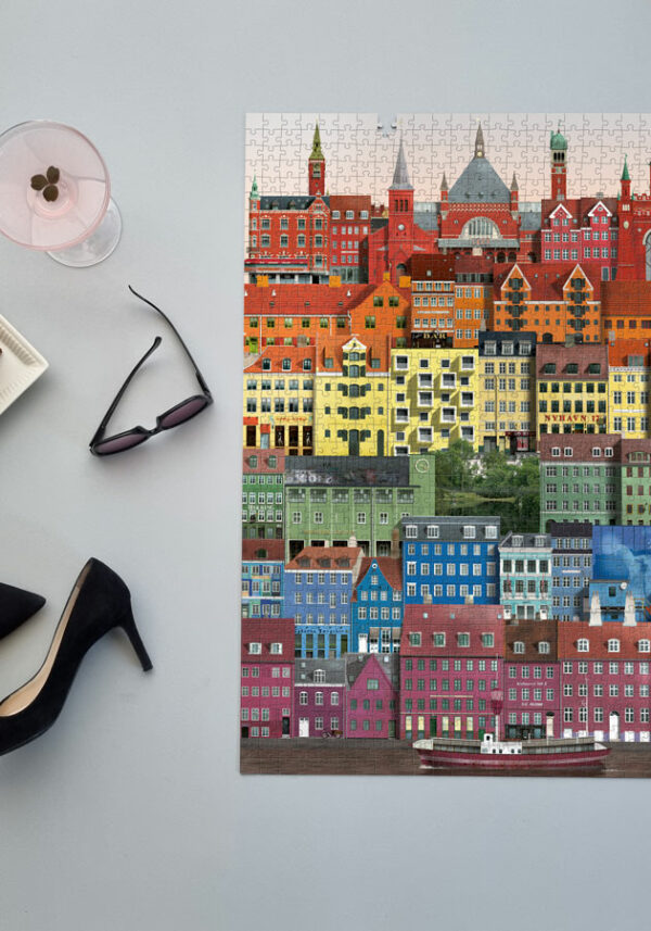 Copenhagen rainbow Jigsaw puzzle (1000 pieces) - Image 2