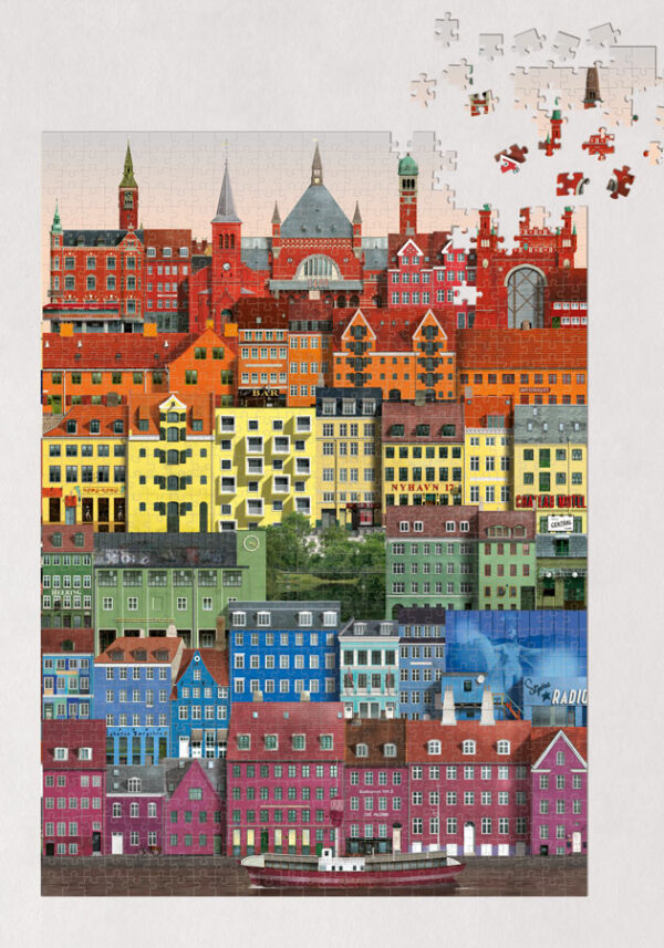 Copenhagen rainbow Jigsaw puzzle (1000 pieces) - Image 4