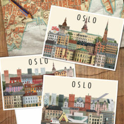Oslo postcard by Martin Schwartz