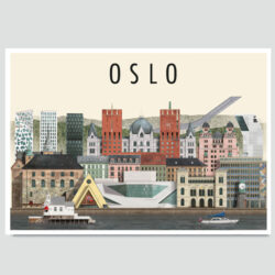 Oslo postcard by Martin Schwartz