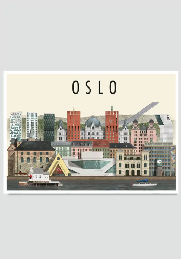 Oslo postcard by Martin Schwartz