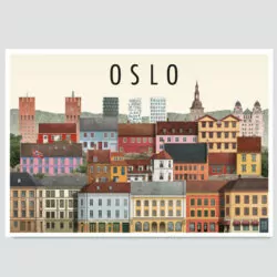 Oslo postcard by Martin Schwartz
