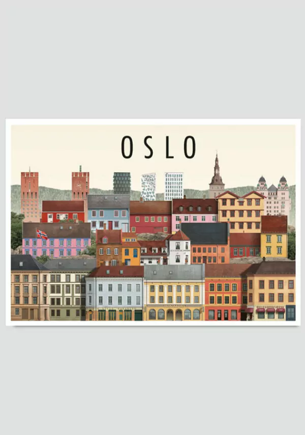 Oslo postcard by Martin Schwartz