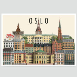 Oslo postcard by Martin Schwartz