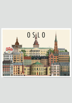 Oslo postcard by Martin Schwartz