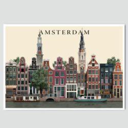 Amsterdam postcard by Martin Schwartz