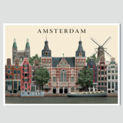 Amsterdam postcard by Martin Schwartz
