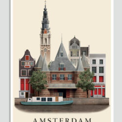 Amsterdam postcard by Martin Schwartz
