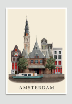 Amsterdam postcard by Martin Schwartz