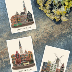 Amsterdam postcards by Martin Schwartz