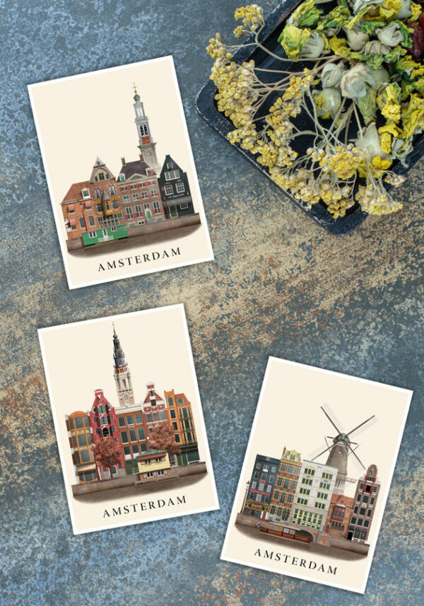 Amsterdam postcards by Martin Schwartz