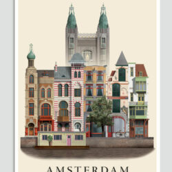 Amsterdam postcard by Martin Schwartz