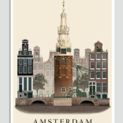 Amsterdam postcard by Martin Schwartz