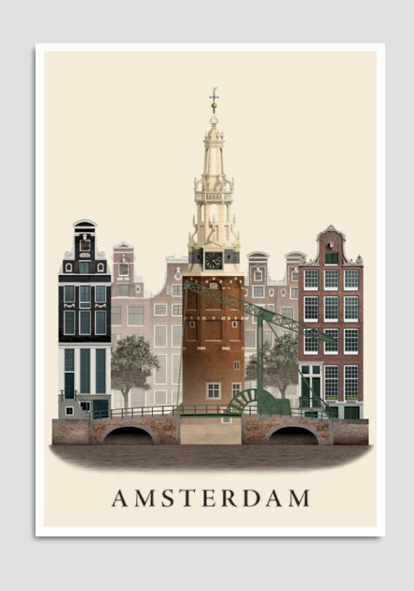 Amsterdam postcard by Martin Schwartz