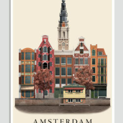 Amsterdam postcard by Martin Schwartz