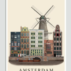 Amsterdam postcard by Martin Schwartz