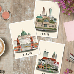 Berlin postcards by Martin Schwartz