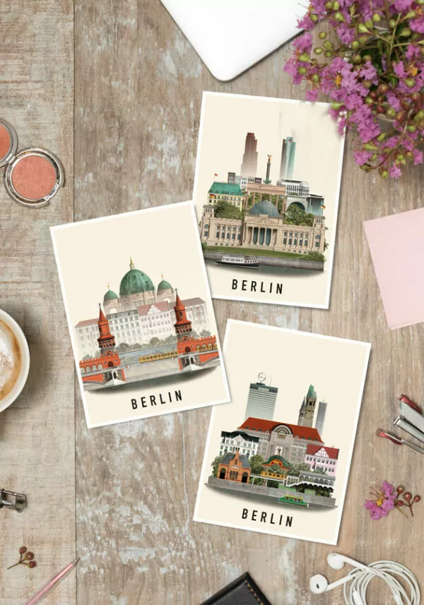 Berlin postcards by Martin Schwartz