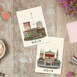 Berlin postcards by Martin Schwartz