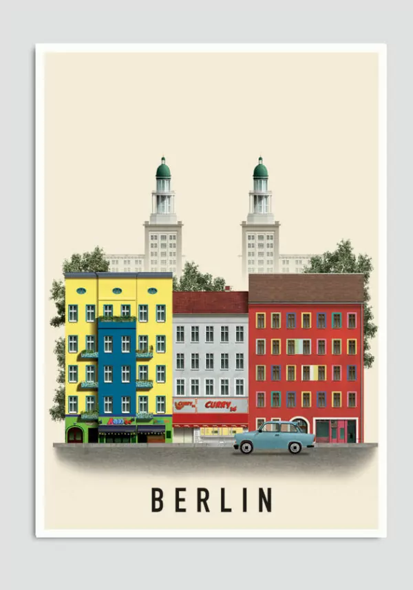 Berlin postcard by Martin Schwartz