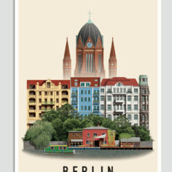 Berlin postcard by Martin Schwartz