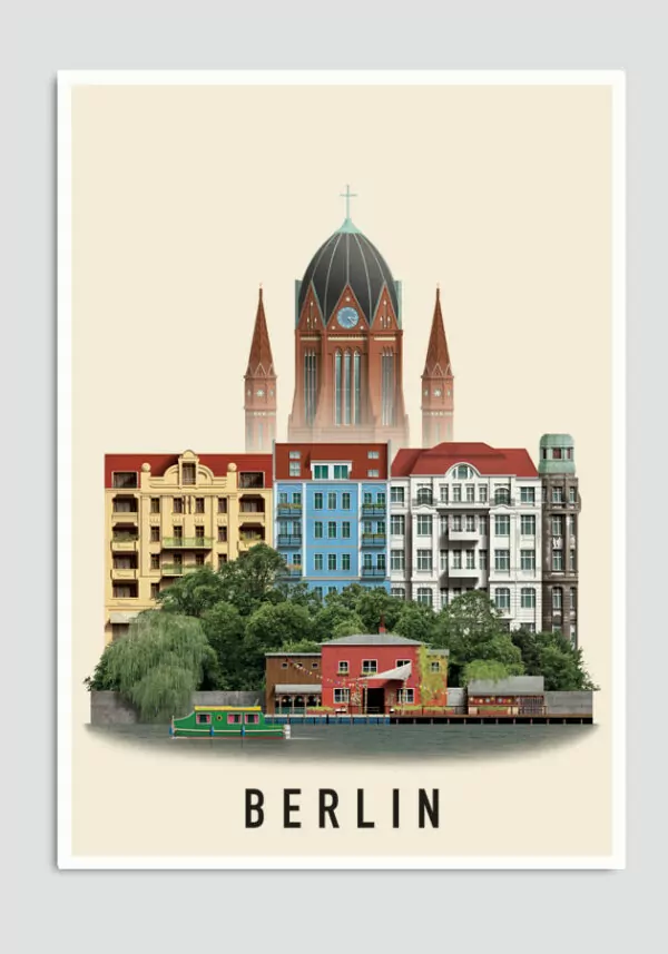 Berlin postcard by Martin Schwartz